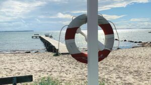 Børnevenlig Strand ved Egsmark på Djursland