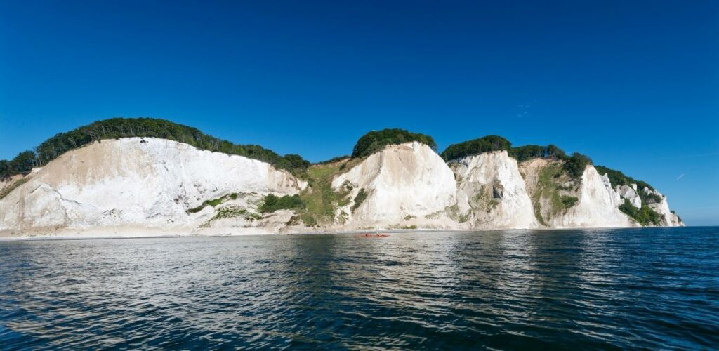 Møns Klint fra vandet