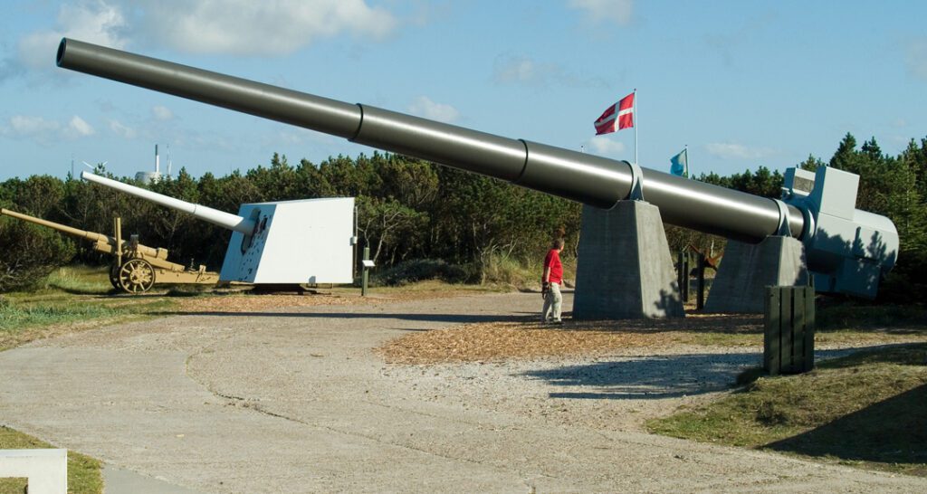 Kanonene på bunkermuseet i Hanstholm
