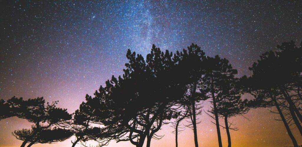 Nattehimlen over Mols Bjerge