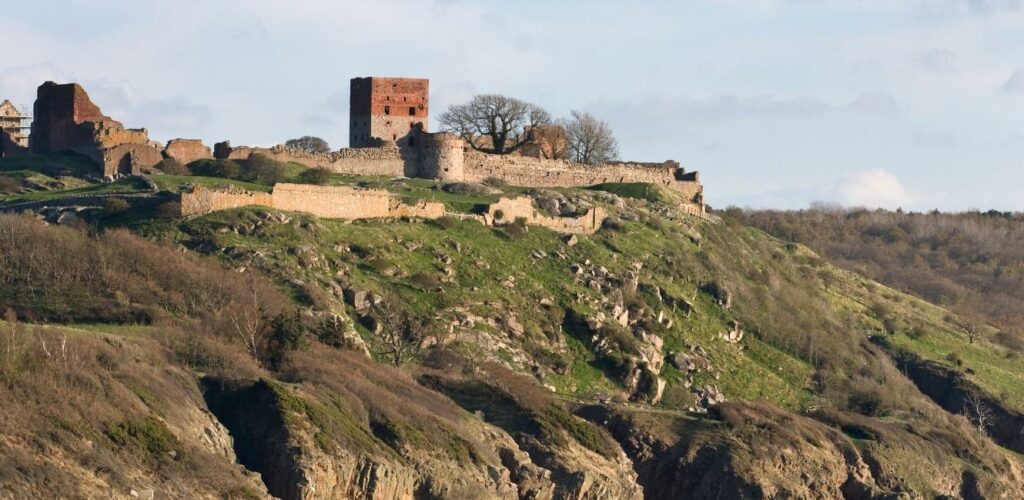 På toppen av Hammershus