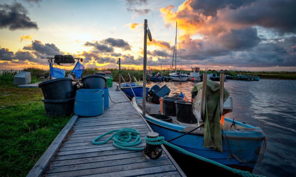 Fiskebåt ved Ringkøbing Fjord
