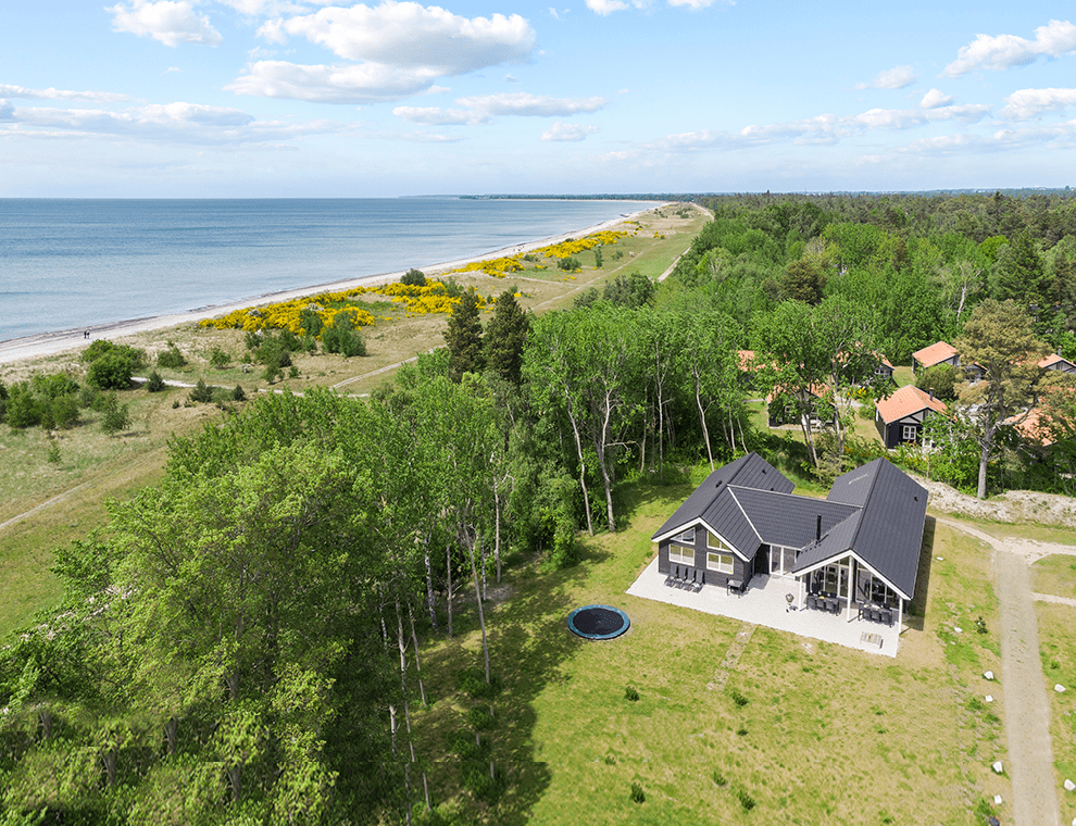 Sommerhus set fra oven