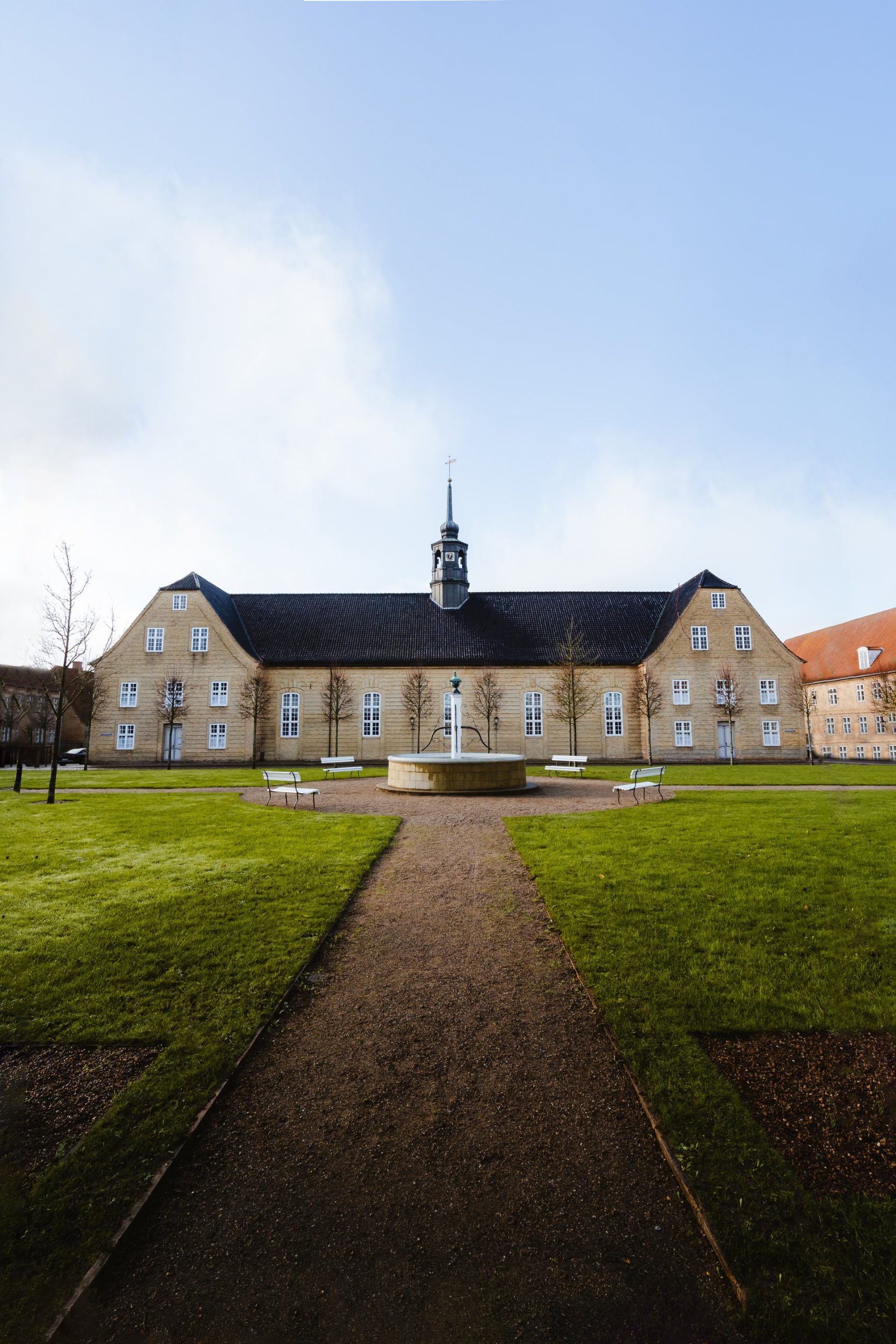Historisk bybilde i Christiansfeld